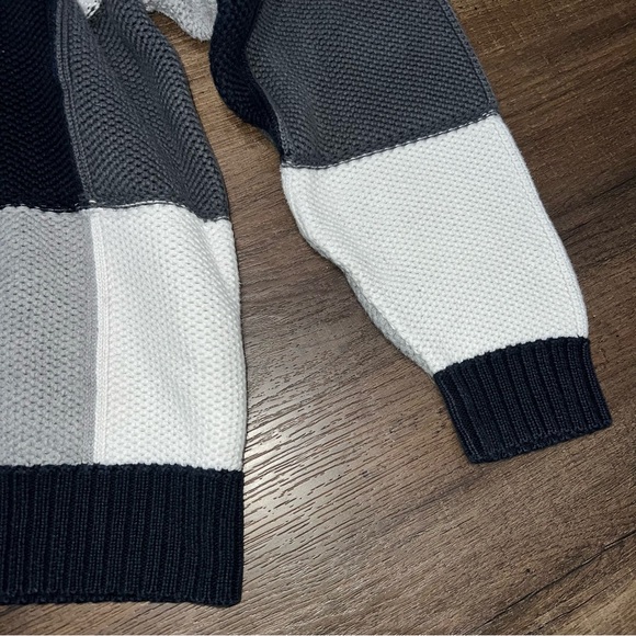 Zara Color Block 100% Cotton Crewneck Sweater - Picture 6 of 7